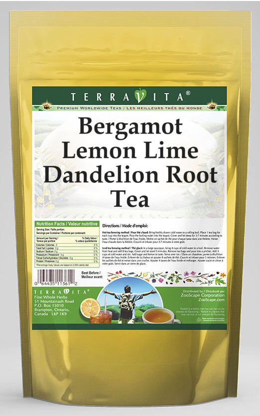 Bergamot Lemon Lime Dandelion Root Tea