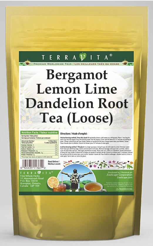 Bergamot Lemon Lime Dandelion Root Tea (Loose)