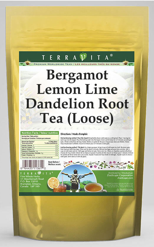 Bergamot Lemon Lime Dandelion Root Tea (Loose)