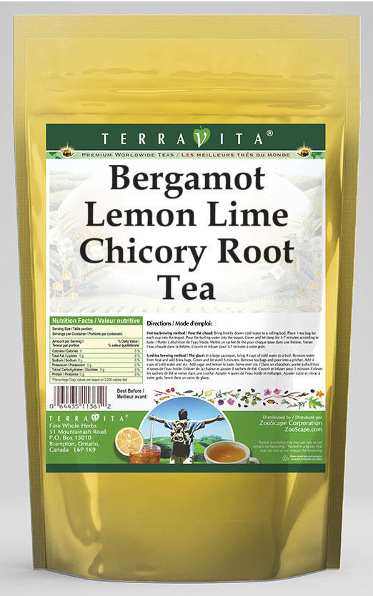 Bergamot Lemon Lime Chicory Root Tea
