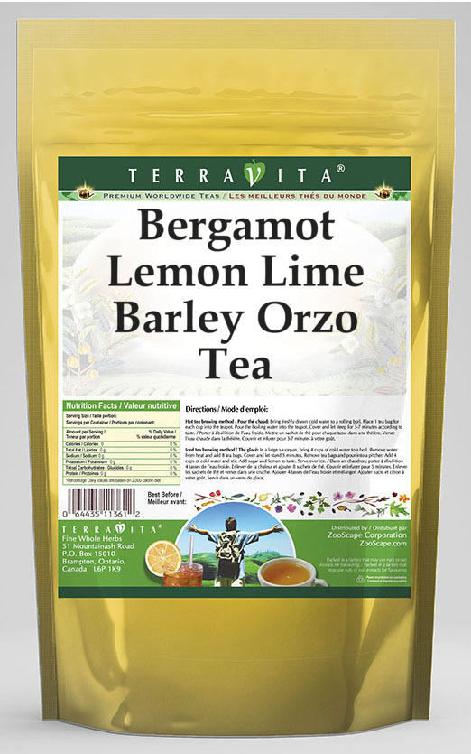 Bergamot Lemon Lime Barley Orzo Tea