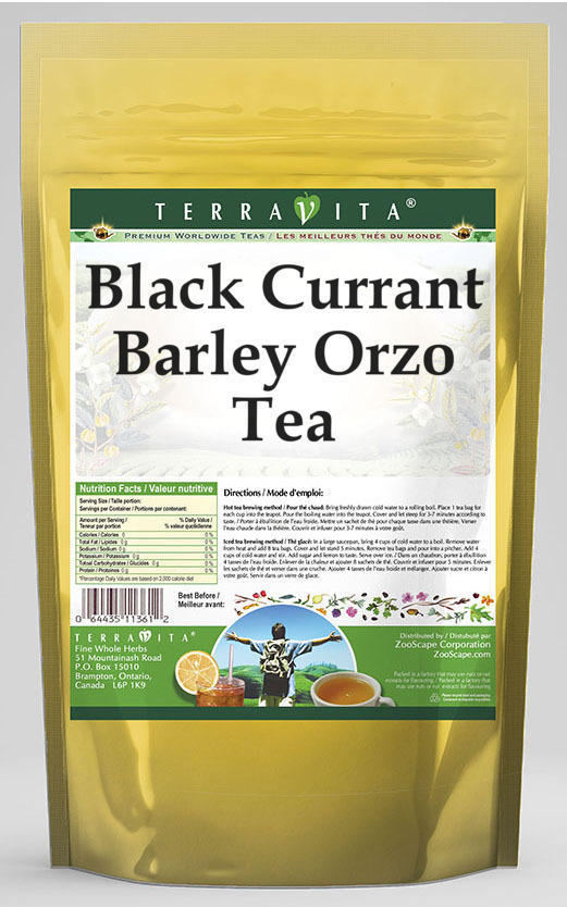 Black Currant Barley Orzo Tea