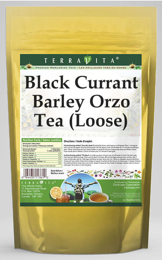 Black Currant Barley Orzo Tea (Loose)