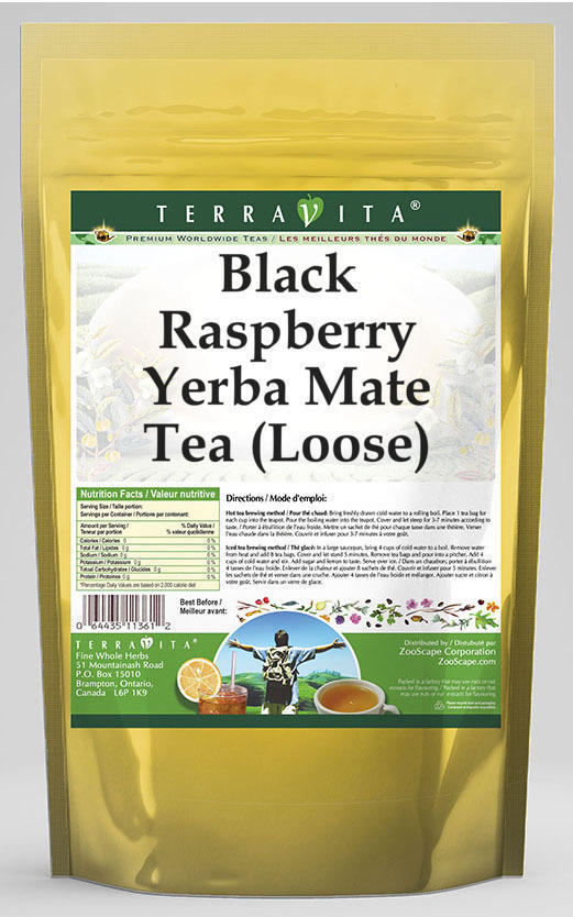 Black Raspberry Yerba Mate Tea (Loose)
