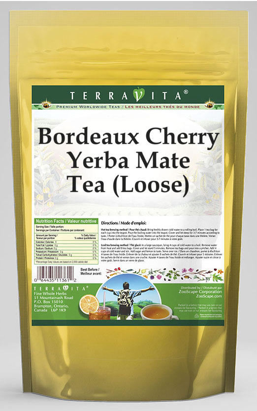 Bordeaux Cherry Yerba Mate Tea (Loose)