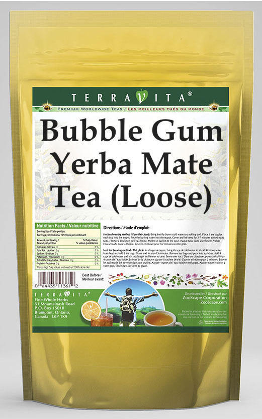 Bubble Gum Yerba Mate Tea (Loose)