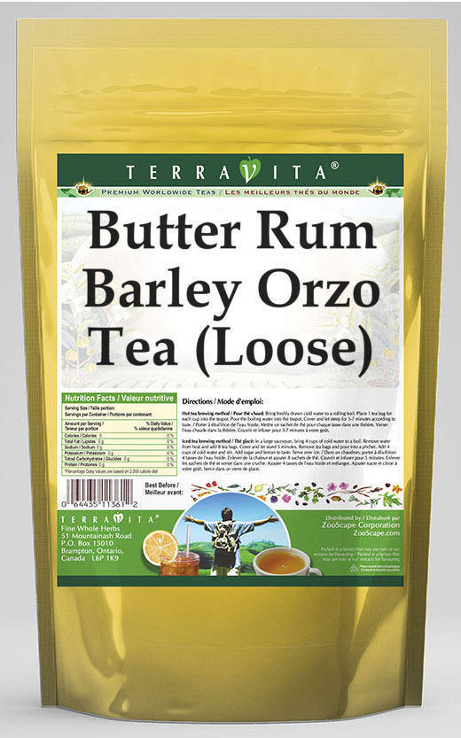 Butter Rum Barley Orzo Tea (Loose)