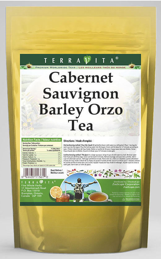 Cabernet Sauvignon Barley Orzo Tea