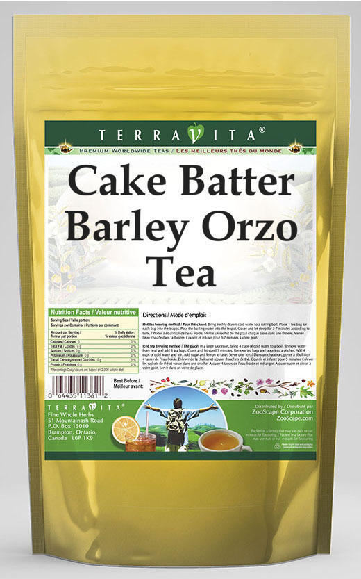 Cake Batter Barley Orzo Tea