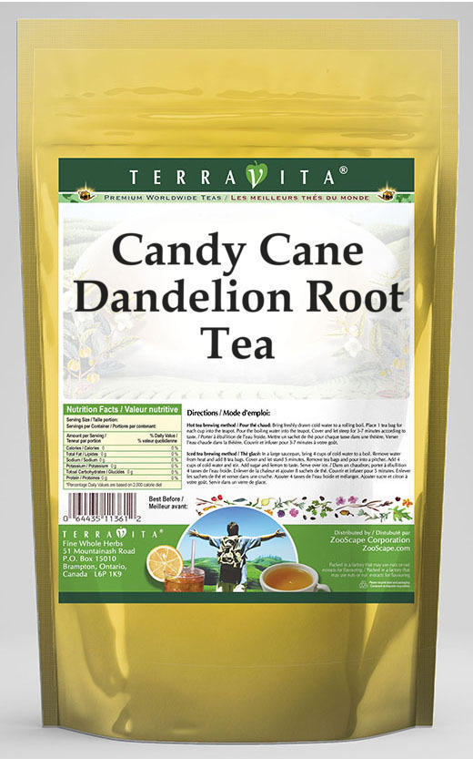 Candy Cane Dandelion Root Tea