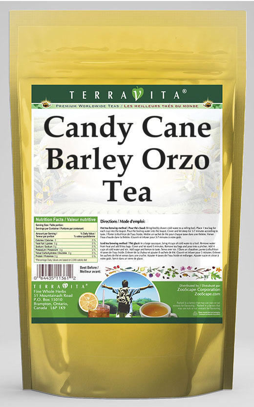 Candy Cane Barley Orzo Tea