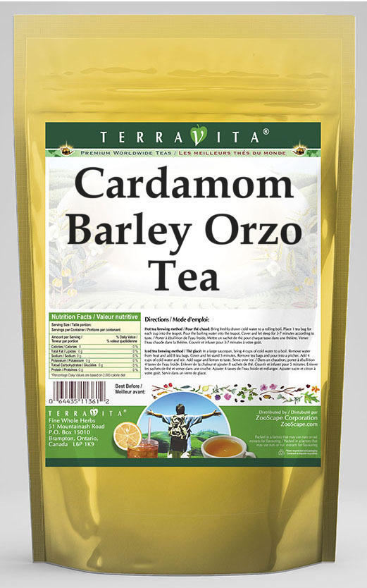 Cardamom Barley Orzo Tea