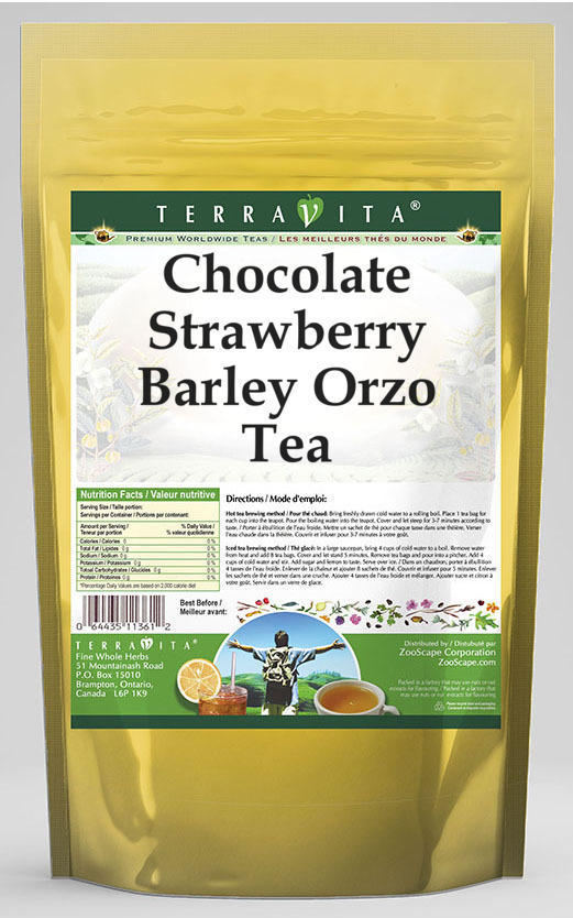 Chocolate Strawberry Barley Orzo Tea