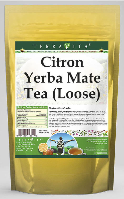 Citron Yerba Mate Tea (Loose)