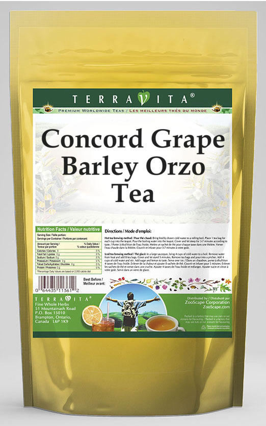 Concord Grape Barley Orzo Tea