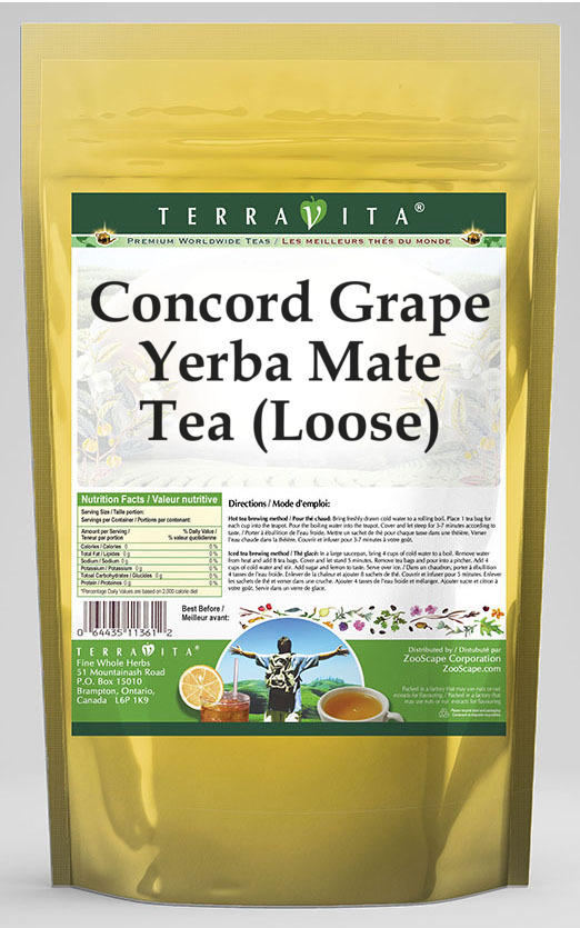 Concord Grape Yerba Mate Tea (Loose)