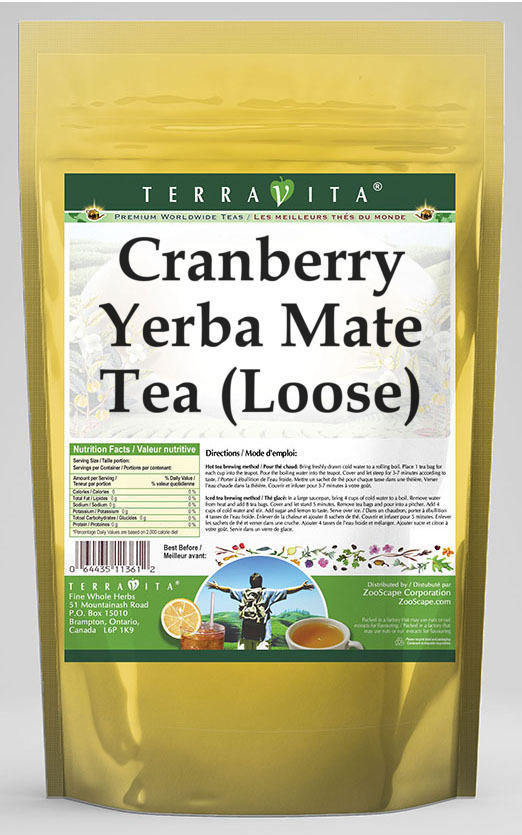 Cranberry Yerba Mate Tea (Loose)