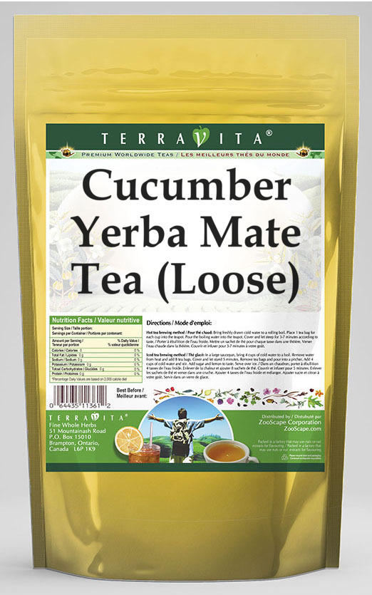 Cucumber Yerba Mate Tea (Loose)