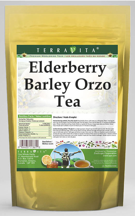 Elderberry Barley Orzo Tea