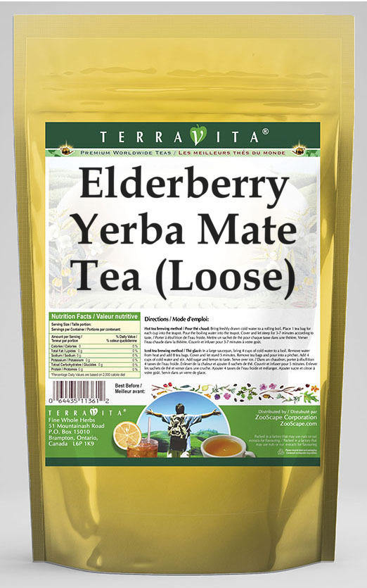 Elderberry Yerba Mate Tea (Loose)