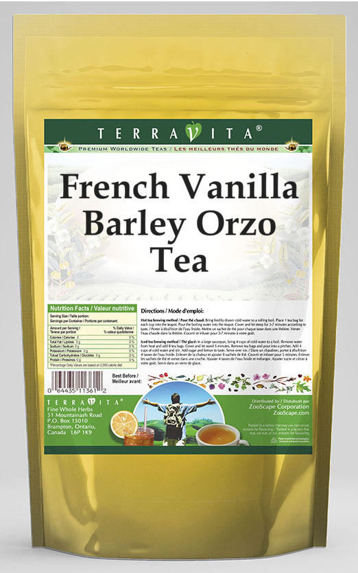 French Vanilla Barley Orzo Tea