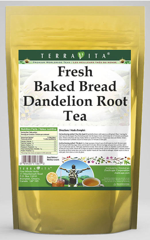 Fresh Baked Bread Dandelion Root Tea