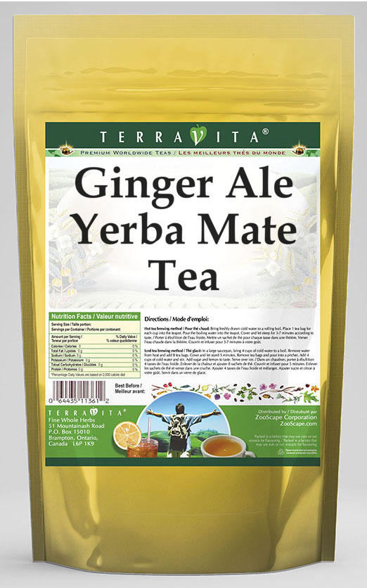 Ginger Ale Yerba Mate Tea