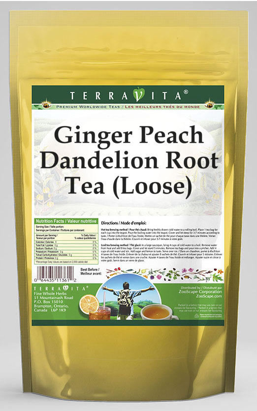 Ginger Peach Dandelion Root Tea (Loose)
