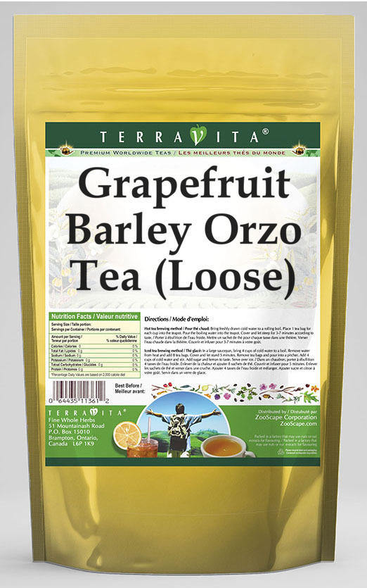 Grapefruit Barley Orzo Tea (Loose)