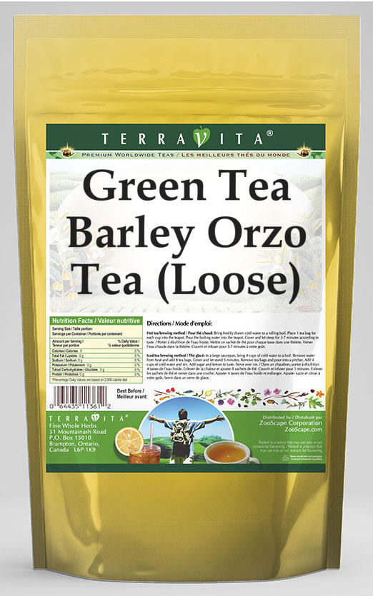 Green Tea Barley Orzo Tea (Loose)