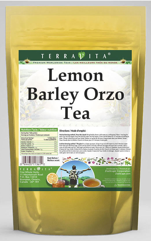 Lemon Barley Orzo Tea