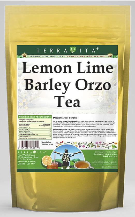 Lemon Lime Barley Orzo Tea