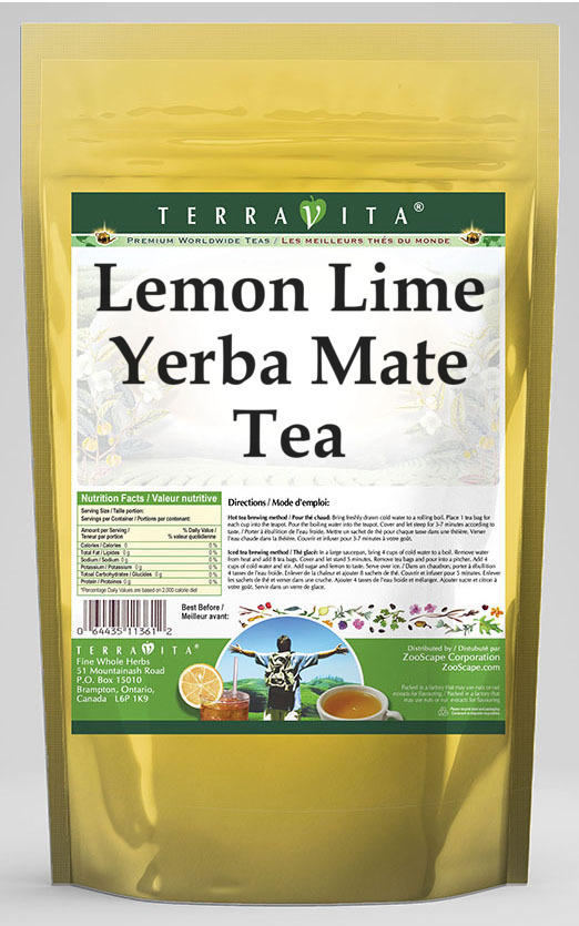 Lemon Lime Yerba Mate Tea