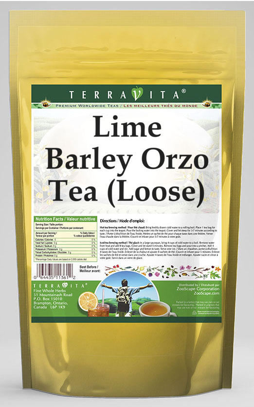 Lime Barley Orzo Tea (Loose)
