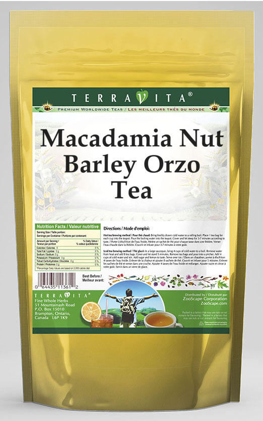 Macadamia Nut Barley Orzo Tea