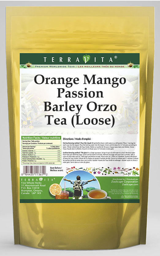 Orange Mango Passion Barley Orzo Tea (Loose)