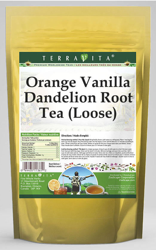 Orange Vanilla Dandelion Root Tea (Loose)