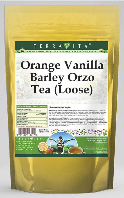 Orange Vanilla Barley Orzo Tea (Loose)