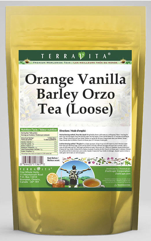 Orange Vanilla Barley Orzo Tea (Loose)