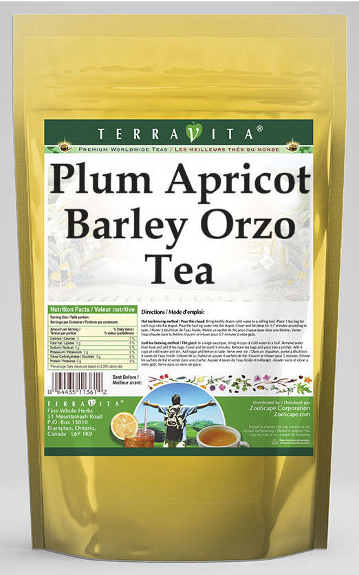 Plum Apricot Barley Orzo Tea