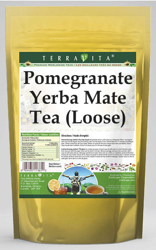 Pomegranate Yerba Mate Tea (Loose)