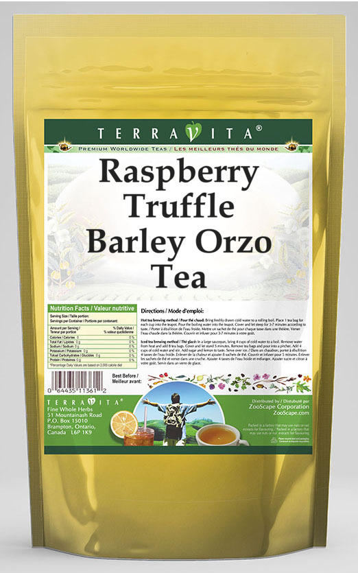 Raspberry Truffle Barley Orzo Tea