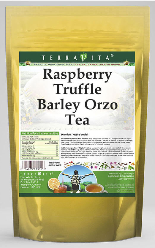 Raspberry Truffle Barley Orzo Tea