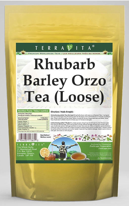 Rhubarb Barley Orzo Tea (Loose)