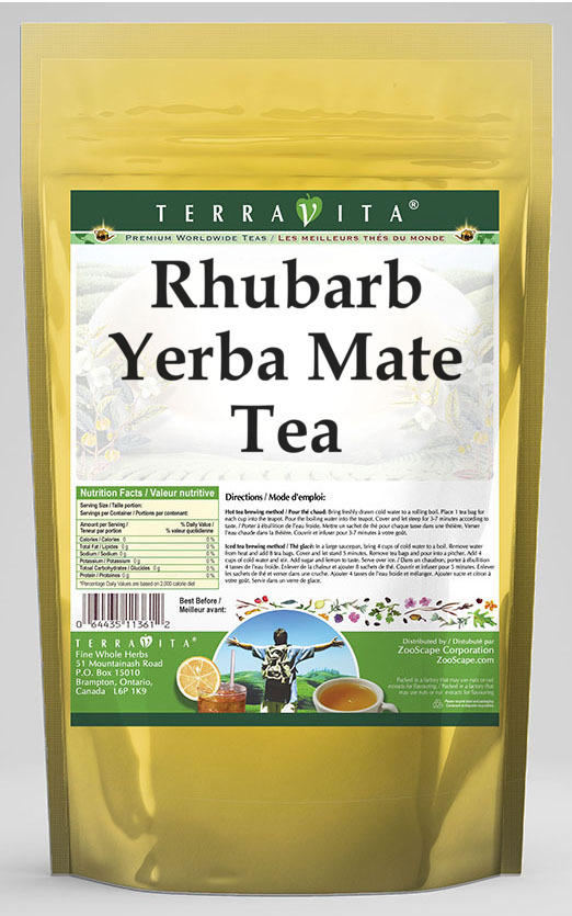 Rhubarb Yerba Mate Tea