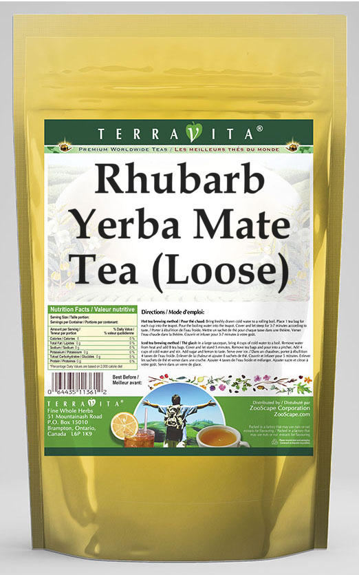Rhubarb Yerba Mate Tea (Loose)