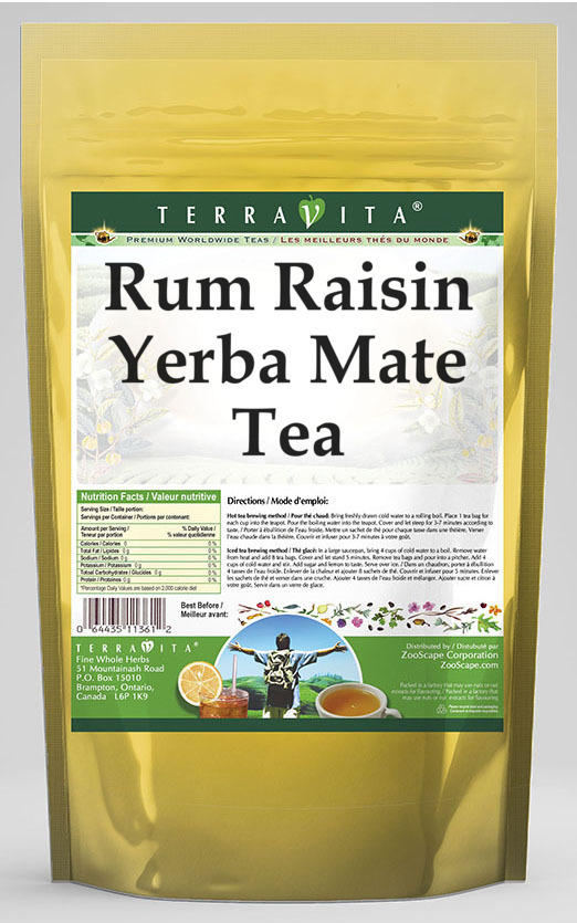 Rum Raisin Yerba Mate Tea