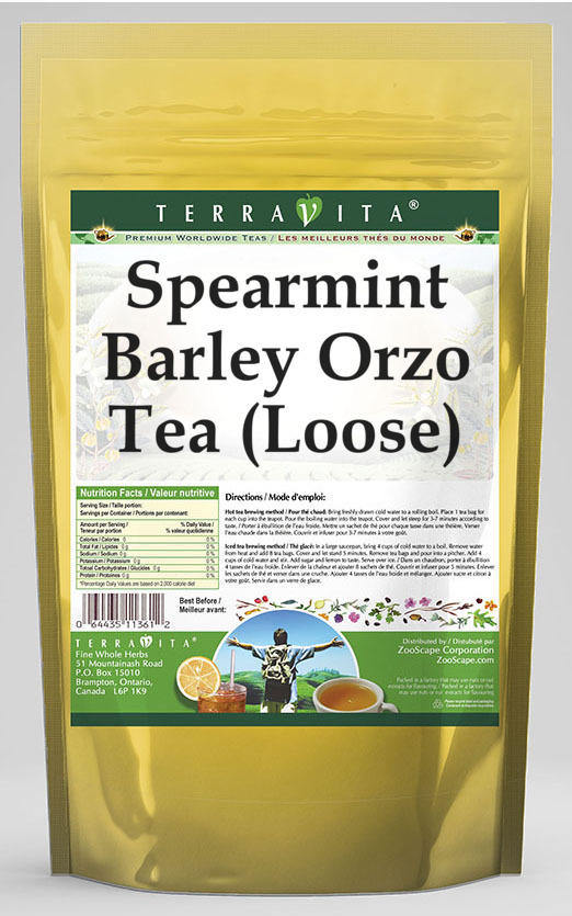 Spearmint Barley Orzo Tea (Loose)