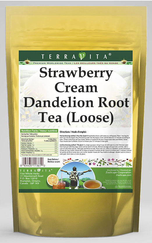 Strawberry Cream Dandelion Root Tea (Loose)