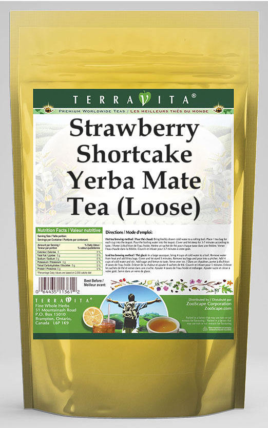 Strawberry Shortcake Yerba Mate Tea (Loose)